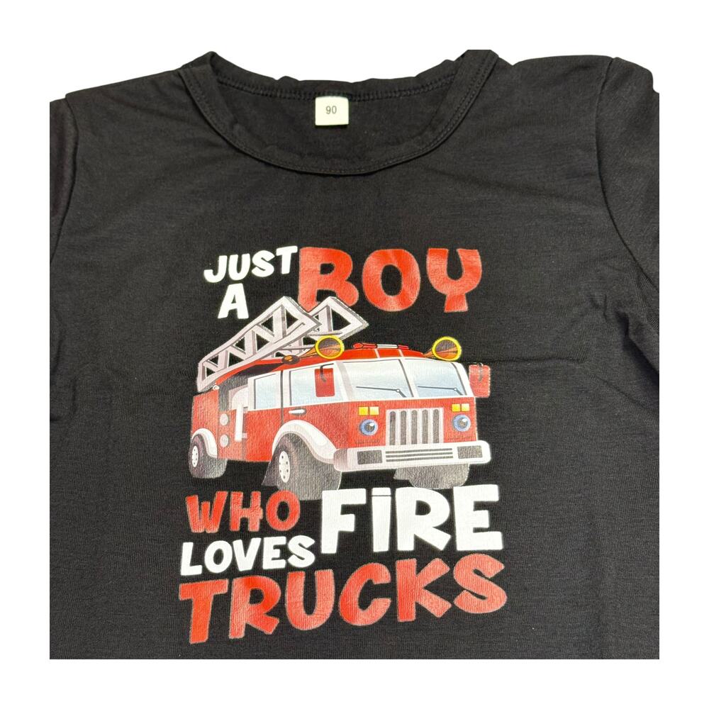Toddler Fire Truck Shirt 2T 3T - Picture 7 of 7